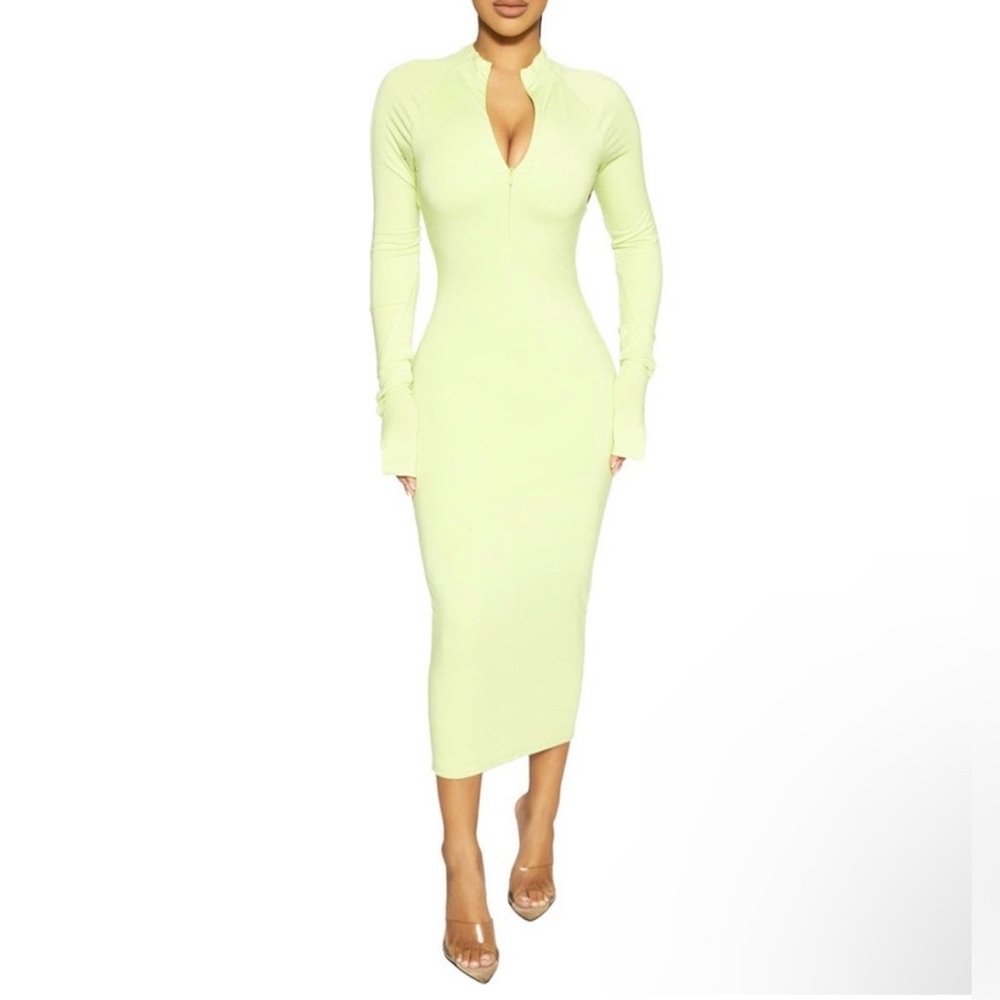 NWT Naked Wardrobe Midi Dress - Picture 1 of 8